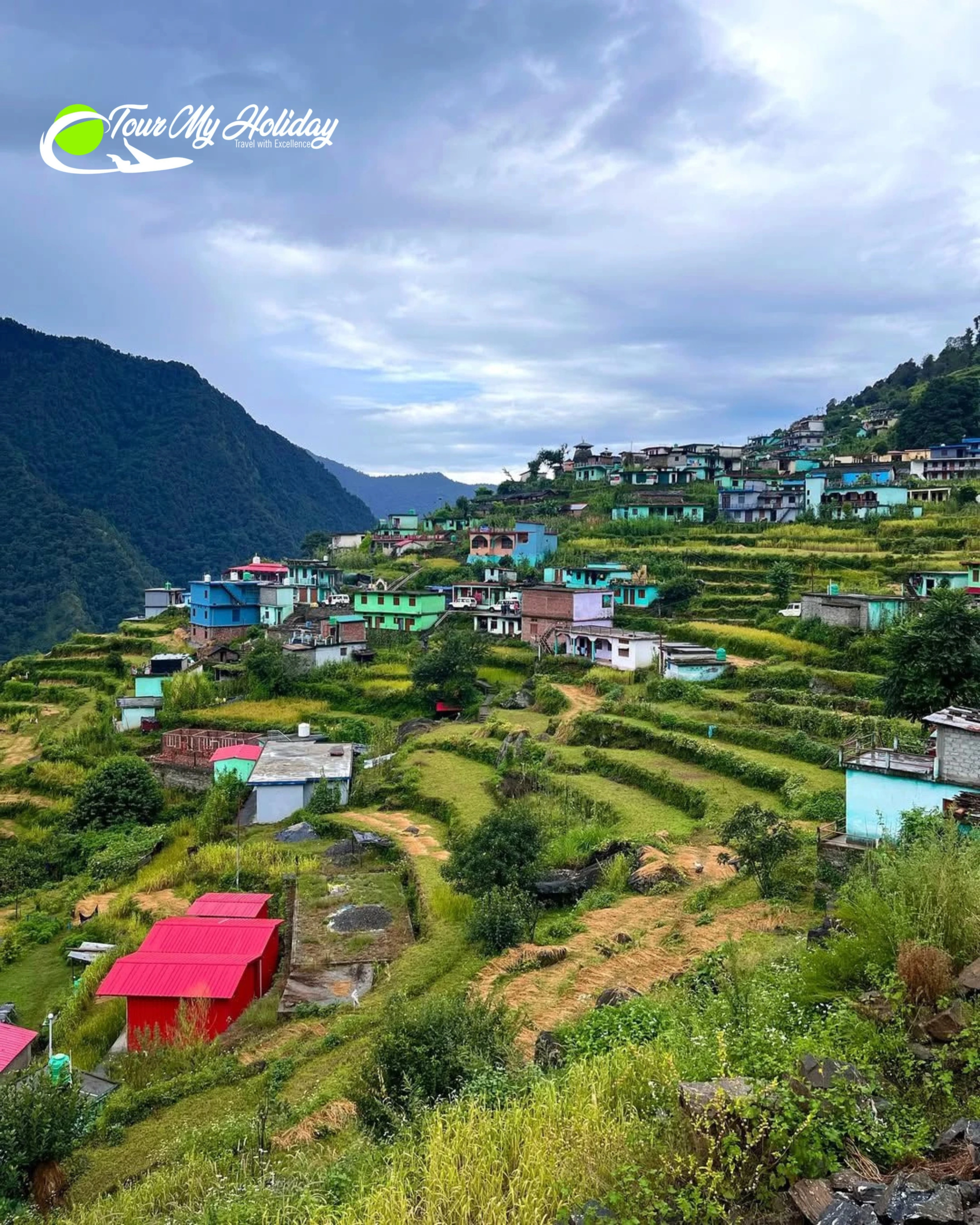 Ransi village view during madmaheshwar trek